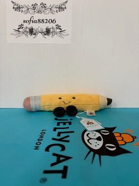 Jellycat Amuseables Pencil Plush Toy NWT Authentic With Dust Bag A6PNC